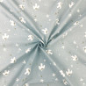 Printed Cotton SENJA Gray Sky / Camel